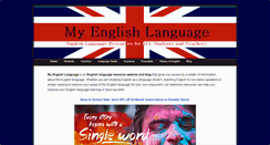 Desktop Screenshot of myenglishlanguage.com